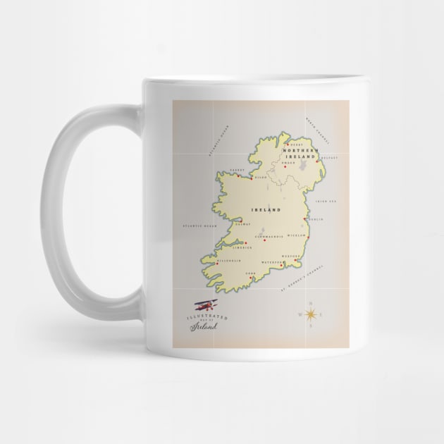 Illustrated Map of Ireland by nickemporium1